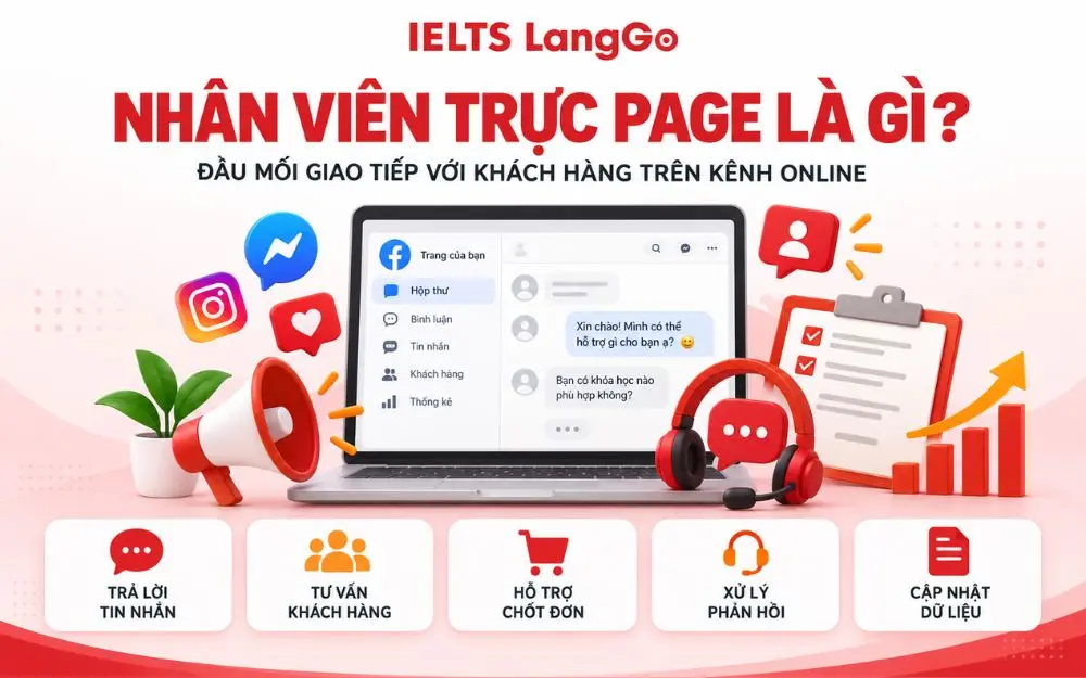 Nhân viên trực page là đầu mối tiếp nhận, tư vấn và phản hồi khách hàng trên các kênh online.