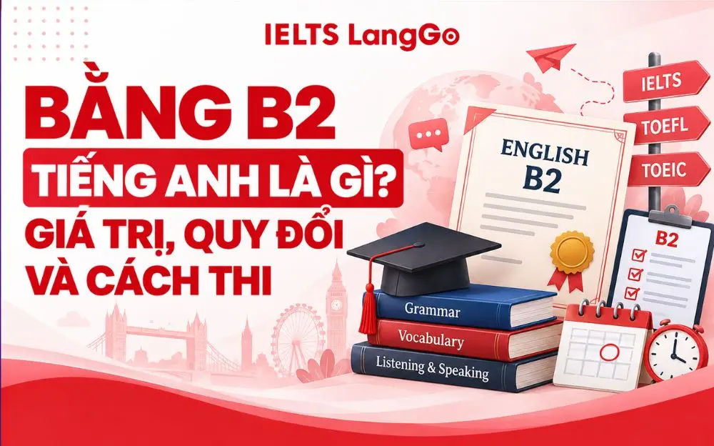 BẰNG B2 TIẾNG ANH LÀ GÌ? GIÁ TRỊ, QUY ĐỔI VÀ CÁCH THI