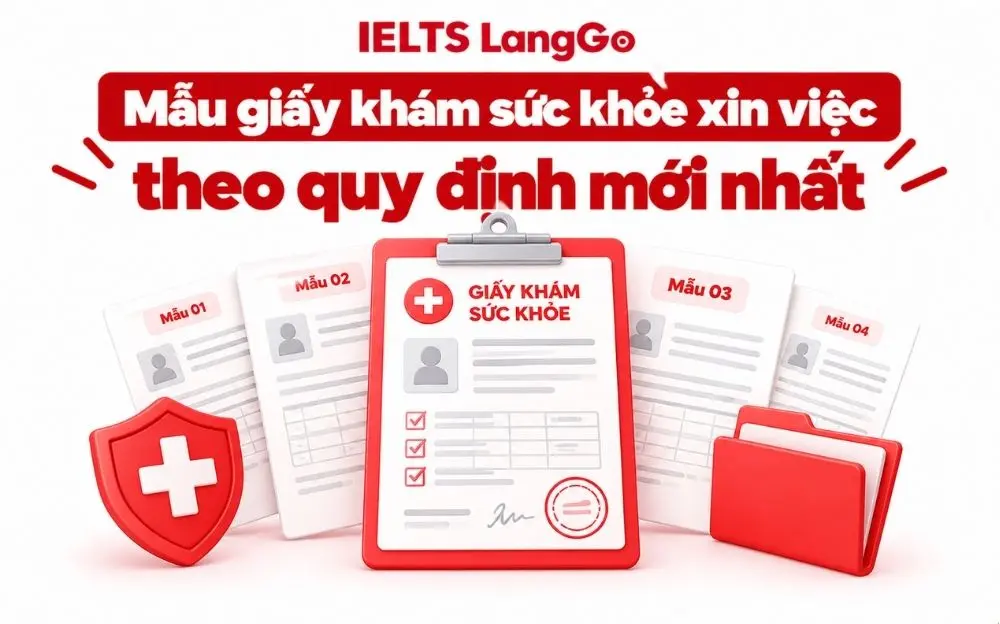 Mẫu giấy khám sức khỏe xin việc theo quy định mới nhất năm 2026.