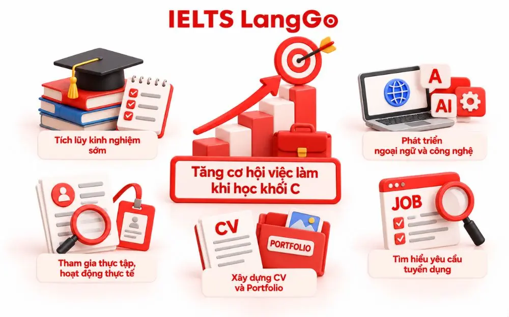 Năm cách giúp sinh viên khối C nâng cao cơ hội việc làm sau tốt nghiệp.