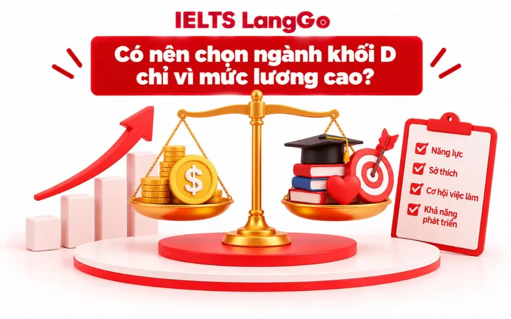 Chọn ngành khối D cần cân nhắc năng lực, sở thích và cơ hội nghề nghiệp.
