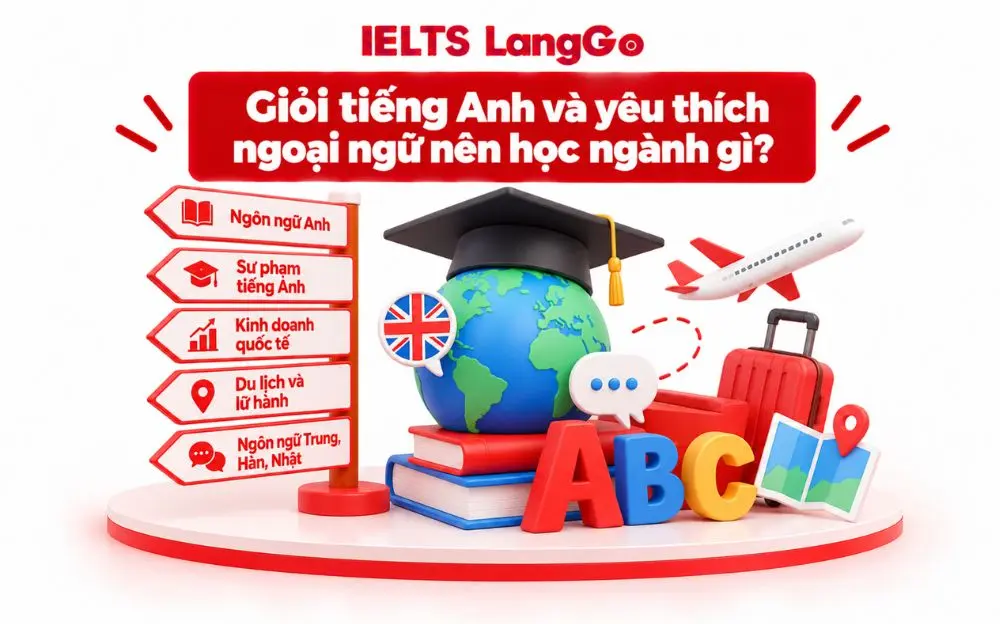 Gợi ý các ngành học phù hợp cho học sinh giỏi tiếng Anh, yêu ngoại ngữ.