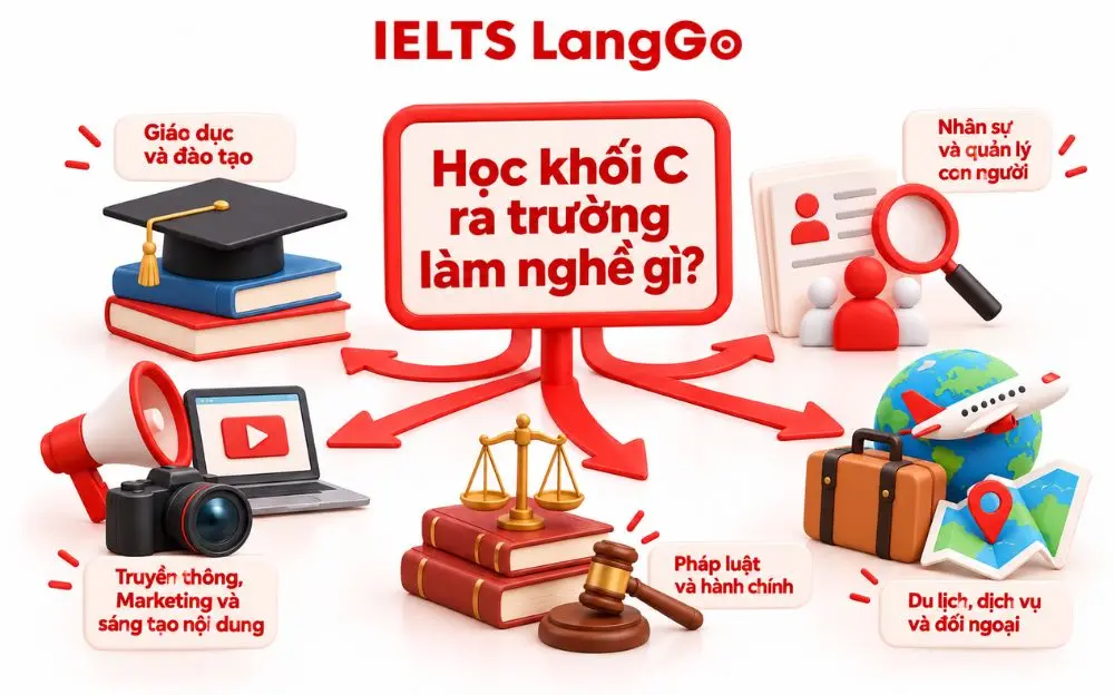 Khối C mở ra nhiều cơ hội nghề nghiệp trong giáo dục, truyền thông và dịch vụ.