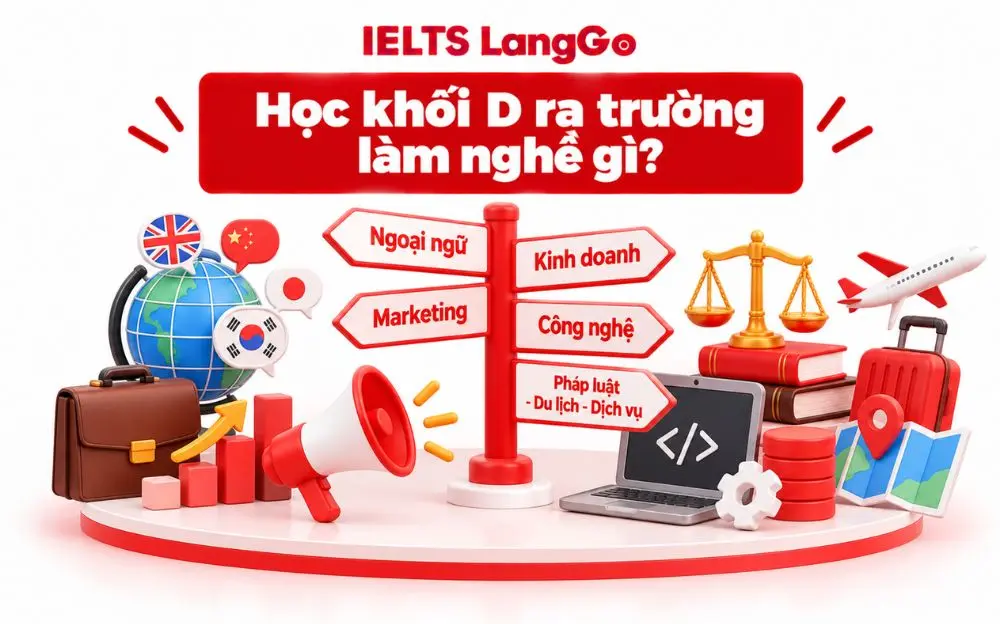 Học khối D mở ra nhiều cơ hội nghề nghiệp trong các lĩnh vực khác nhau.