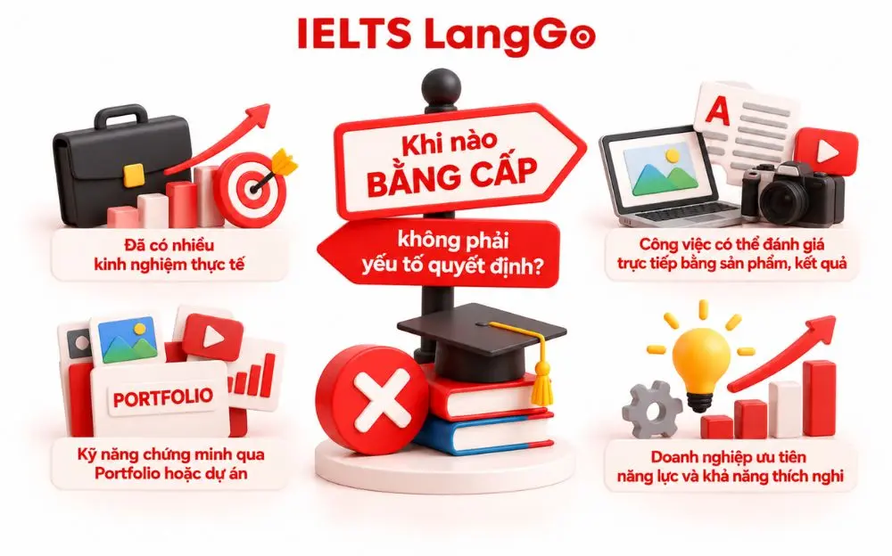 Bằng cấp không quyết định tuyển dụng khi kinh nghiệm và năng lực được chứng minh.