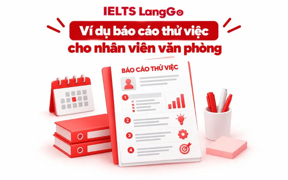 Mẫu báo cáo thử việc ngắn gọn, chuyên nghiệp dành cho nhân viên văn phòng.