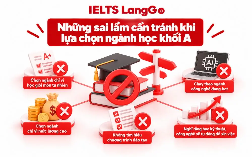 5 sai lầm cần tránh khi lựa chọn ngành học khối A.