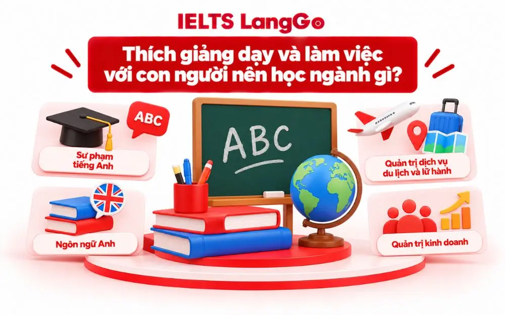 Gợi ý ngành học cho học sinh yêu thích giảng dạy và giao tiếp.