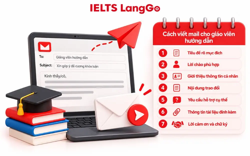 Hướng dẫn cách viết mail cho giáo viên hướng dẫn chuẩn và chuyên nghiệp.
