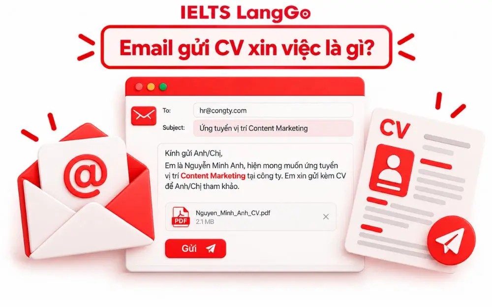 Hướng dẫn viết email gửi CV xin việc chuyên nghiệp, tạo ấn tượng với HR.