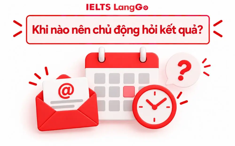 Thời điểm phù hợp để chủ động gửi mail hỏi kết quả phỏng vấn.