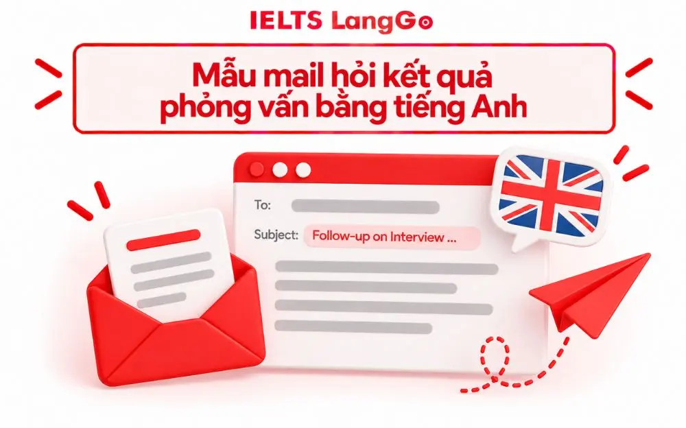 Mẫu mail hỏi kết quả phỏng vấn bằng tiếng Anh lịch sự, chuyên nghiệp.