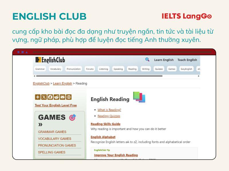 Đây là một trong các trang học Reading IELTS lâu đời nhất
