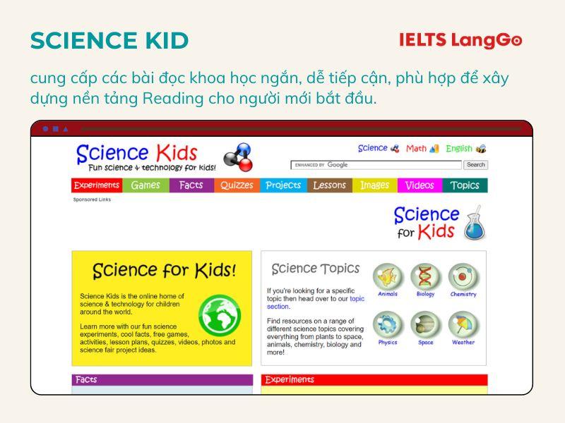 Trang web phù hợp với các bạn nhỏ học IELTS hoặc người mất gốc