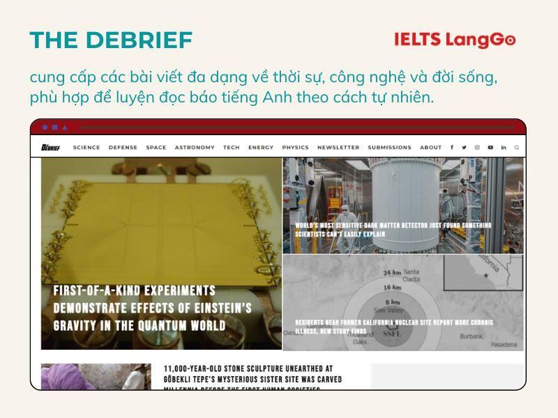 The Debrief là trang tin tức có trụ sở tại Anh