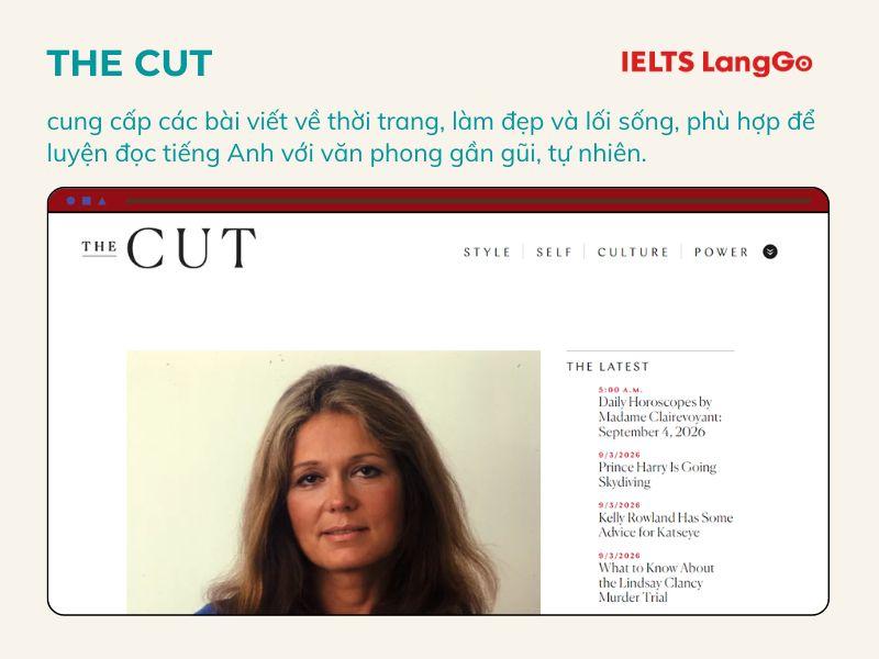 The Cut sẽ rất phù hợp vơi ai quan tâm tới thời trang, lối sống, xã hội
