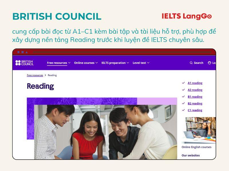 British Council - Trang kiến thức IELTS uy tín của Hội đồng Anh
