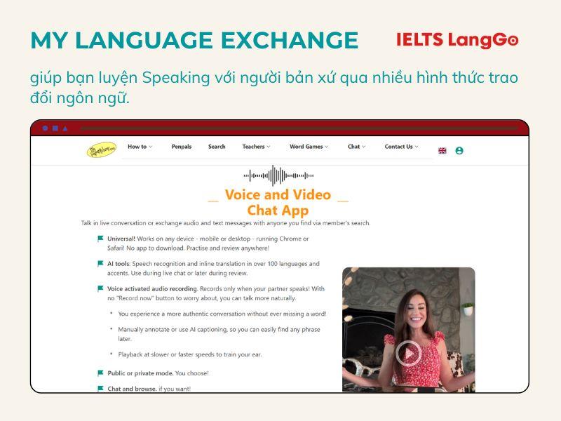 Cộng đồng trao đổi ngôn ngữ luyện Speaking cùng người bản xứ