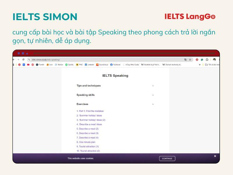 IELTS Simon - Bài học Speaking tự nhiên, ngắn gọn, dễ áp dụng